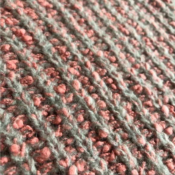 Anthropologie Moth Pullover Swing Sweater Coral V-Neck Side Zip Size M - Picture 7 of 14